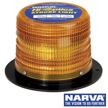 NARVA High Output LED Strobe Light With Flange Base - Amber
